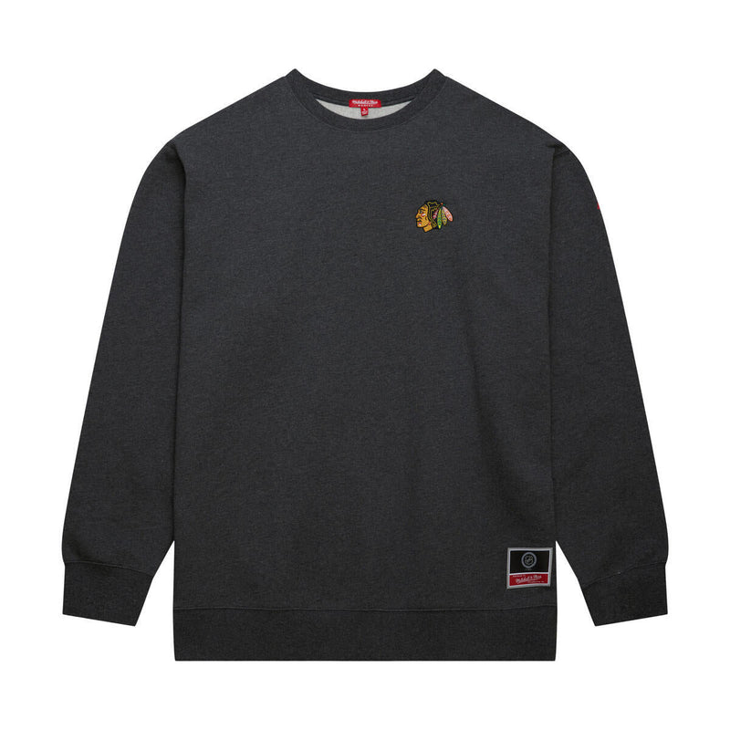 NHL WOMEN'S GRAPHIC HEATHER OVERSIZED SWEATSHIRT BLACKHAWKS - Image 1