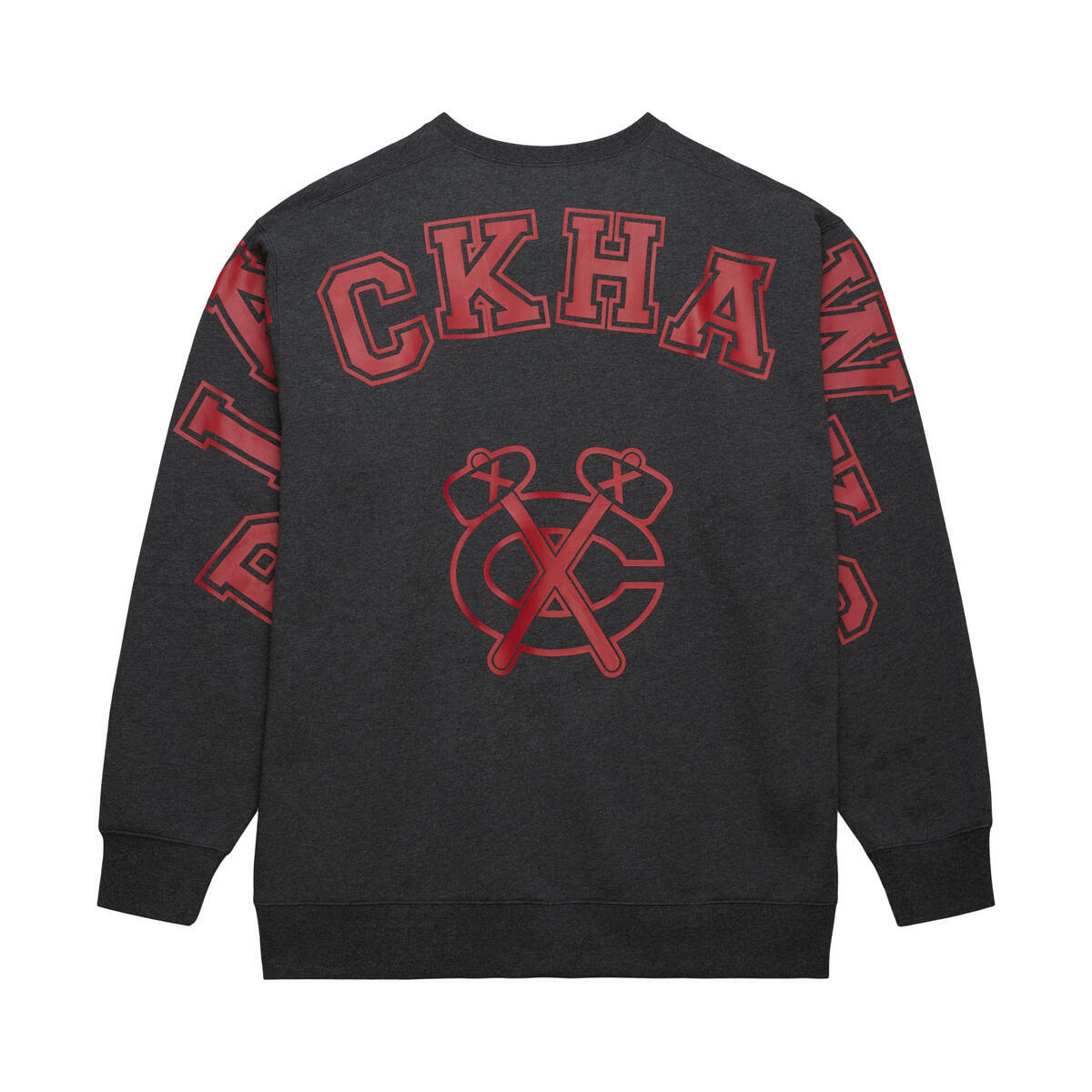 NHL WOMEN'S GRAPHIC HEATHER OVERSIZED SWEATSHIRT BLACKHAWKS - Image 2