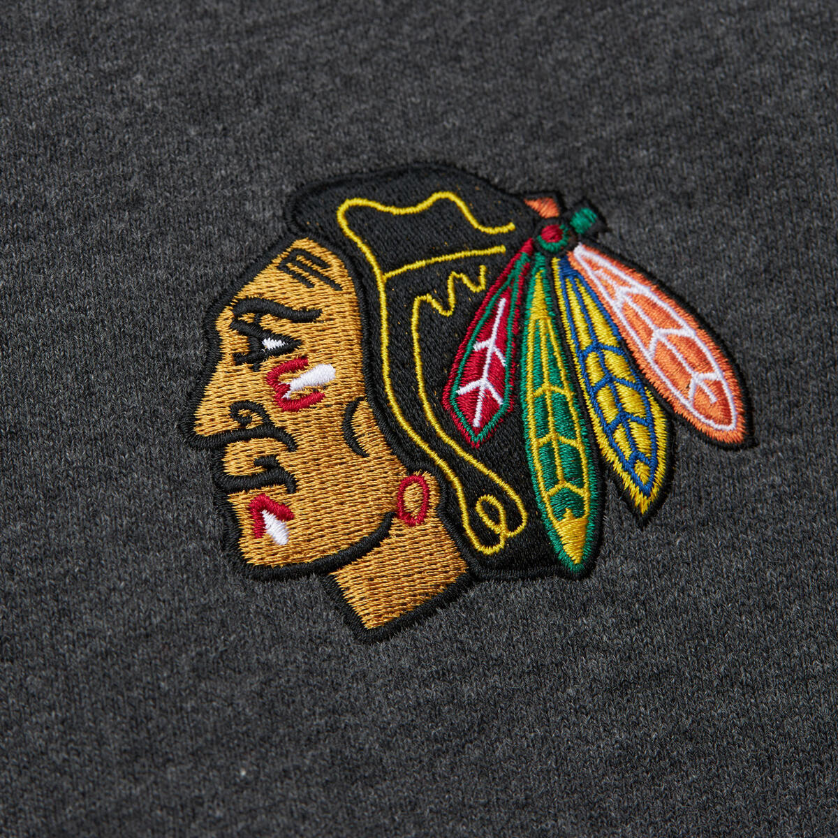 NHL WOMEN'S GRAPHIC HEATHER OVERSIZED SWEATSHIRT BLACKHAWKS - Image 3