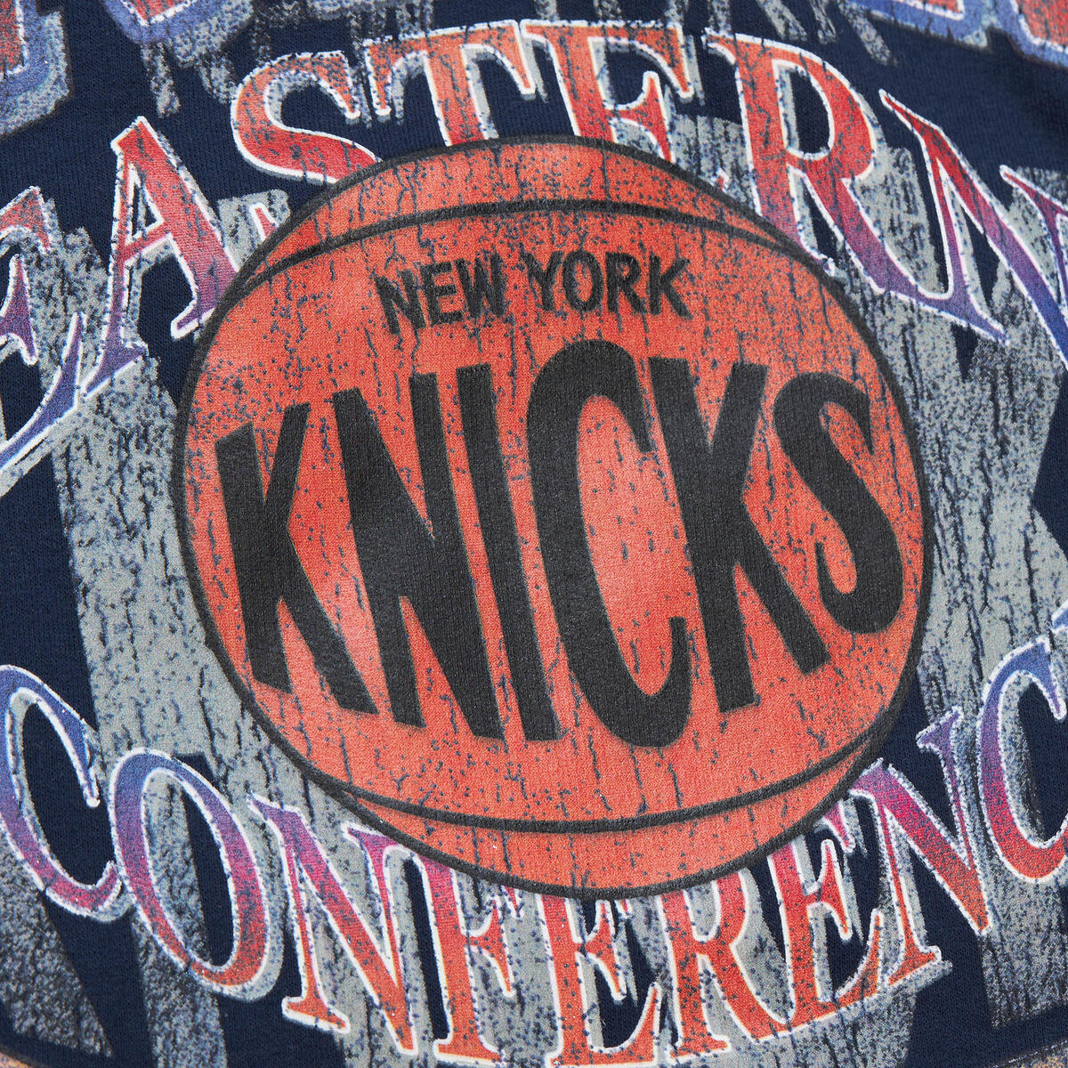 NBA EASY COOL CREWNECK SWEATSHIRT KNICKS Blue FC8369-NYKBLUE - Image 3