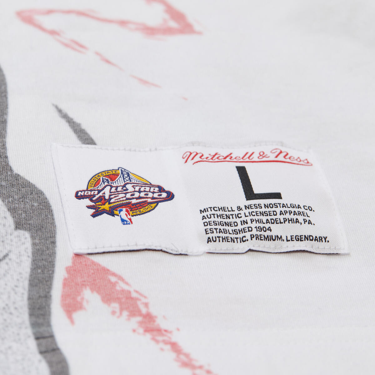 NBA SHOWSTOPPER SS PLAYER TEE VINTAGE LOGO ALL-STAR ALLEN IVERSON - White-Royal - Image 4