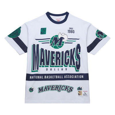 NBA TEAM ORIGINS PREMIUM SS TEE VINTAGE LOGO MAVERICKS White FC9265-DMAWHIT - Image 1