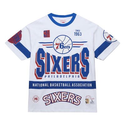 NBA TEAM ORIGINS PREMIUM SS TEE VINTAGE LOGO 76ERS White FC9265-P76WHIT - Image 1