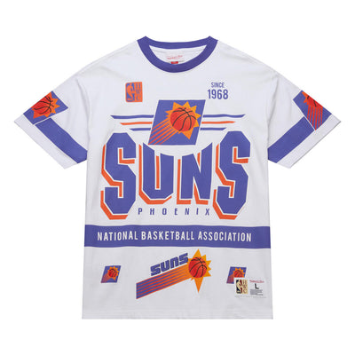 NBA TEAM ORIGINS PREMIUM SS TEE VINTAGE LOGO SUNS White FC9265-PSUWHIT - Image 1