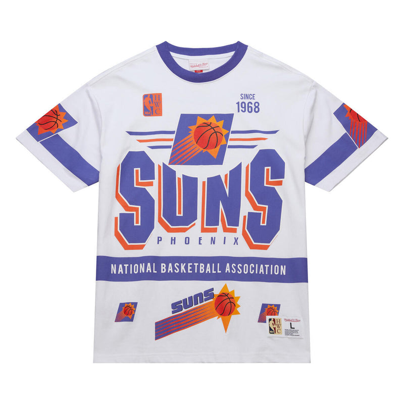 NBA TEAM ORIGINS PREMIUM SS TEE VINTAGE LOGO SUNS White FC9265-PSUWHIT - Image 1