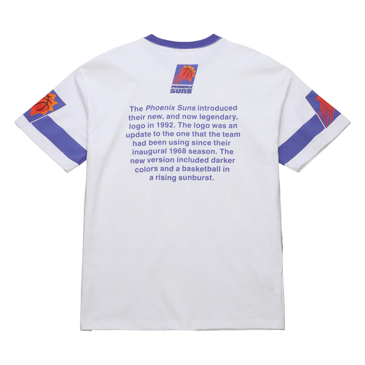 NBA TEAM ORIGINS PREMIUM SS TEE VINTAGE LOGO SUNS White FC9265-PSUWHIT - Image 2