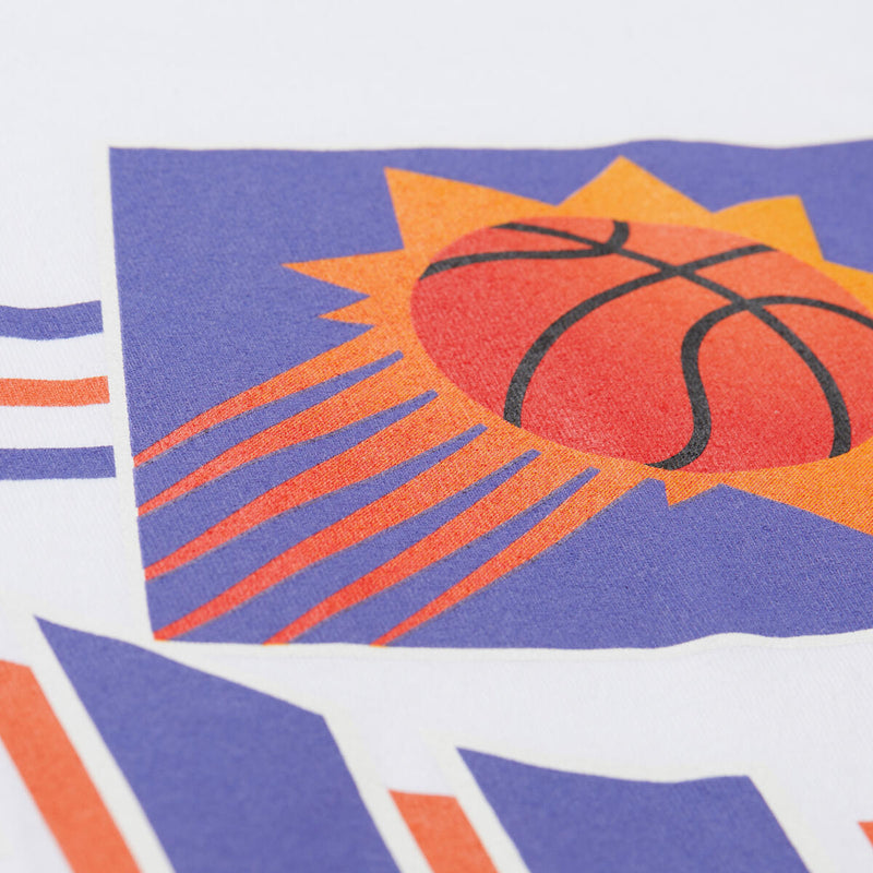 NBA TEAM ORIGINS PREMIUM SS TEE VINTAGE LOGO SUNS White FC9265-PSUWHIT - Image 3
