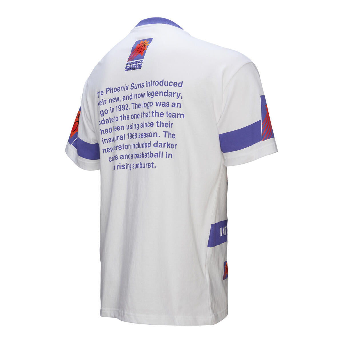 NBA TEAM ORIGINS PREMIUM SS TEE VINTAGE LOGO SUNS White FC9265-PSUWHIT - Image 6