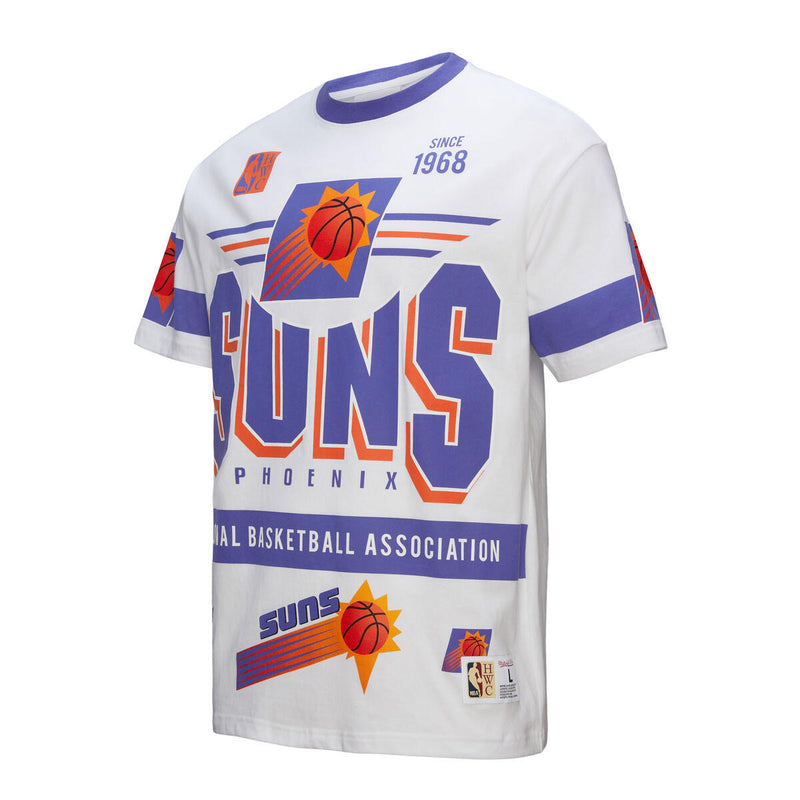 NBA TEAM ORIGINS PREMIUM SS TEE VINTAGE LOGO SUNS White FC9265-PSUWHIT - Image 7