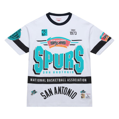 NBA TEAM ORIGINS PREMIUM SS TEE VINTAGE LOGO SPURS White FC9265-SASWHIT - Image 1