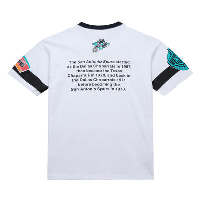 NBA TEAM ORIGINS PREMIUM SS TEE VINTAGE LOGO SPURS White FC9265-SASWHIT - Image 2