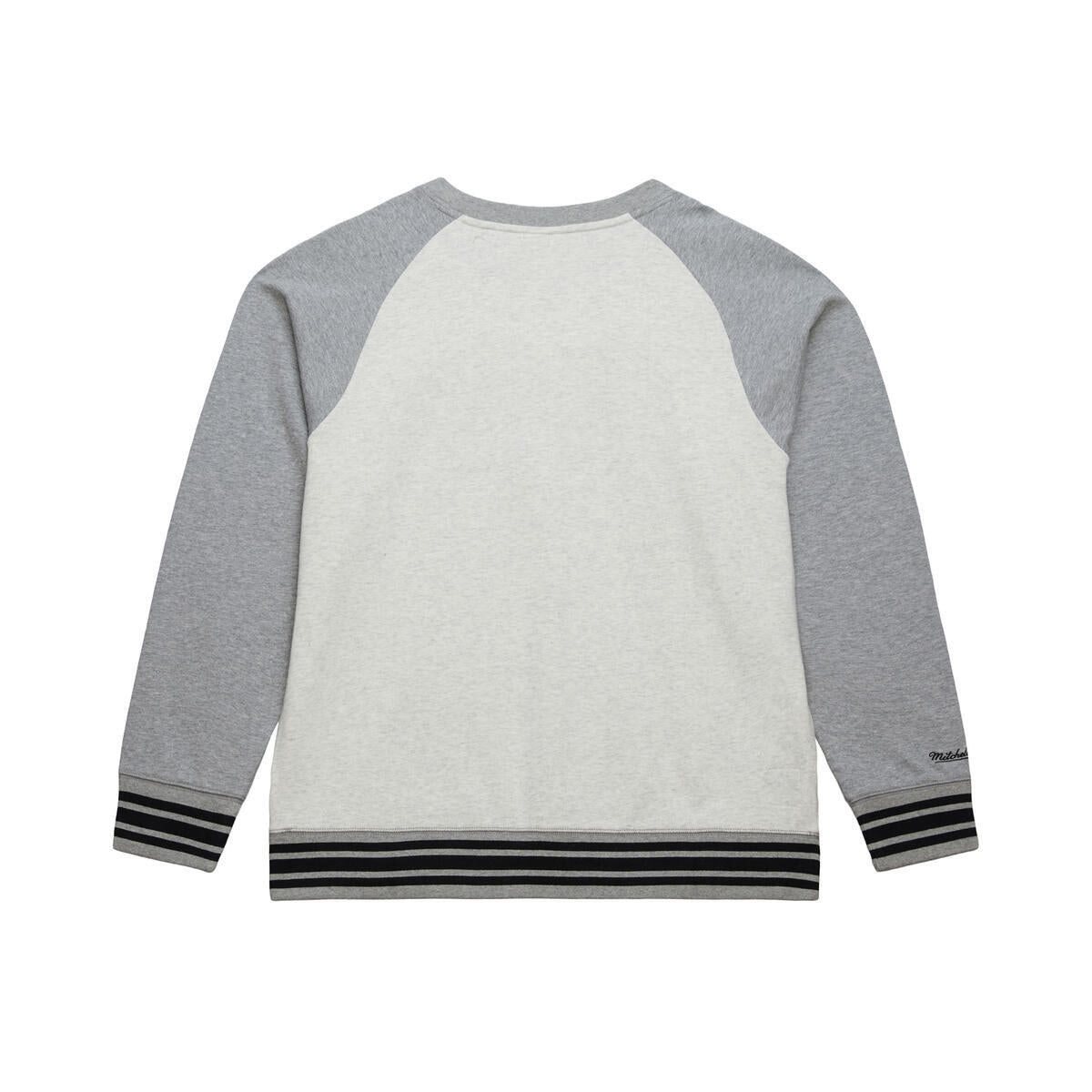 NBA HERITAGE COLLECTION FLEECE CREW VINTAGE LOGO 76ERS - GREY HEATHER-CREAM - Image 2