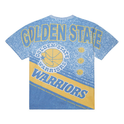 NBA PLAYMAKER SS SUBLIMATED TEE VINTAGE LOGO WARRIORS MULTI FC9286-GSWMULT - Image 2