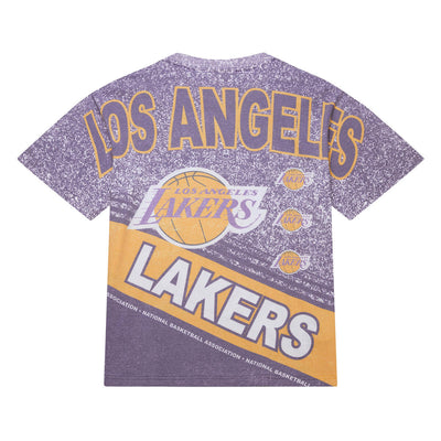 NBA PLAYMAKER SS SUBLIMATED TEE VINTAGE LOGO LAKERS MULTI FC9286-LALMULT - Image 2