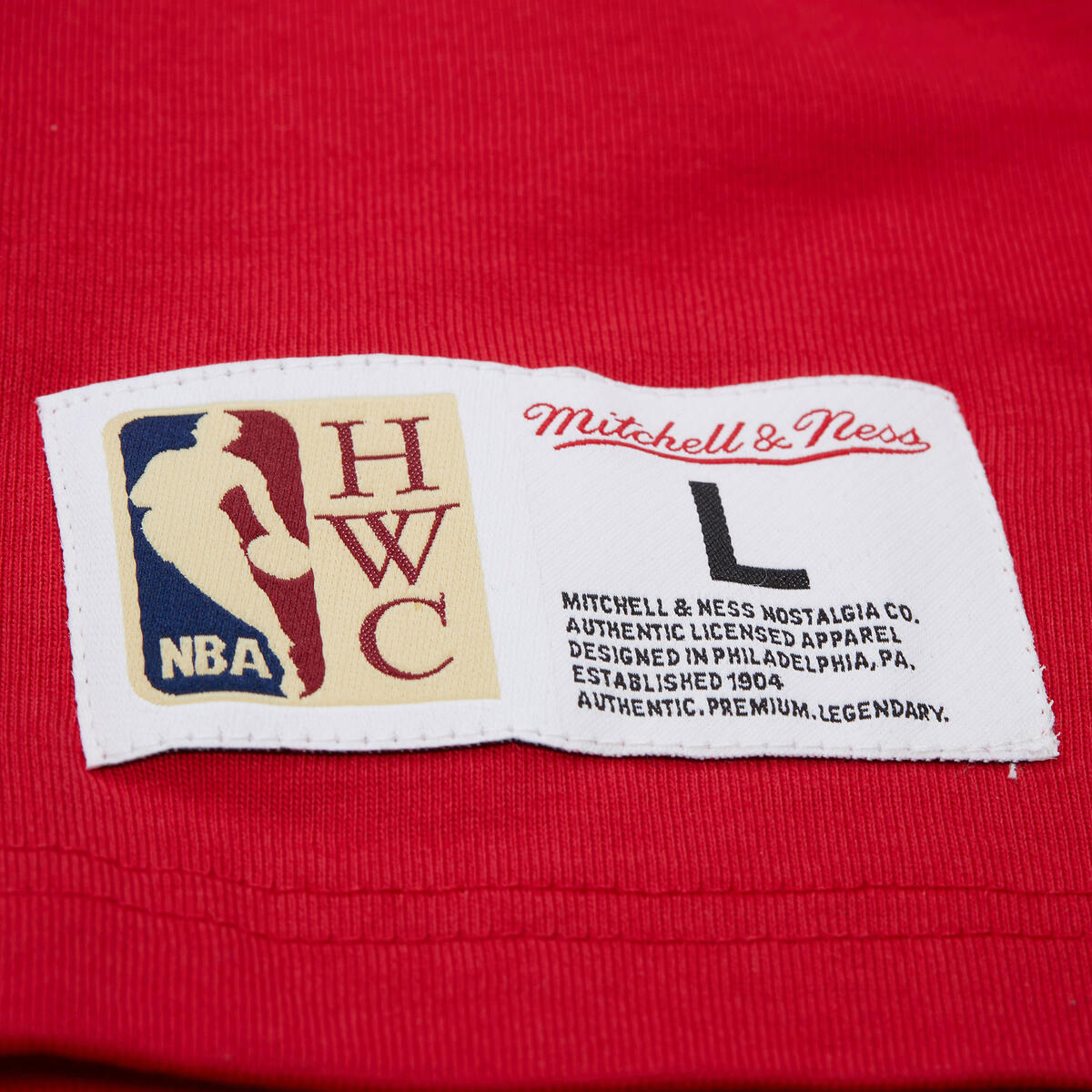 NBA TRAINING DAY PREMIUM SS TEE VINTAGE LOGO BULLS Scarlet FC9288-CBUSCAR - Image 5