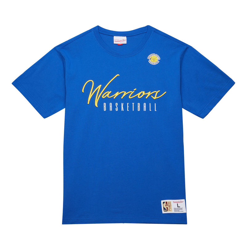 NBA TRAINING DAY PREMIUM SS TEE VINTAGE LOGO WARRIORS Royal FC9288-GSWROYA - Image 1