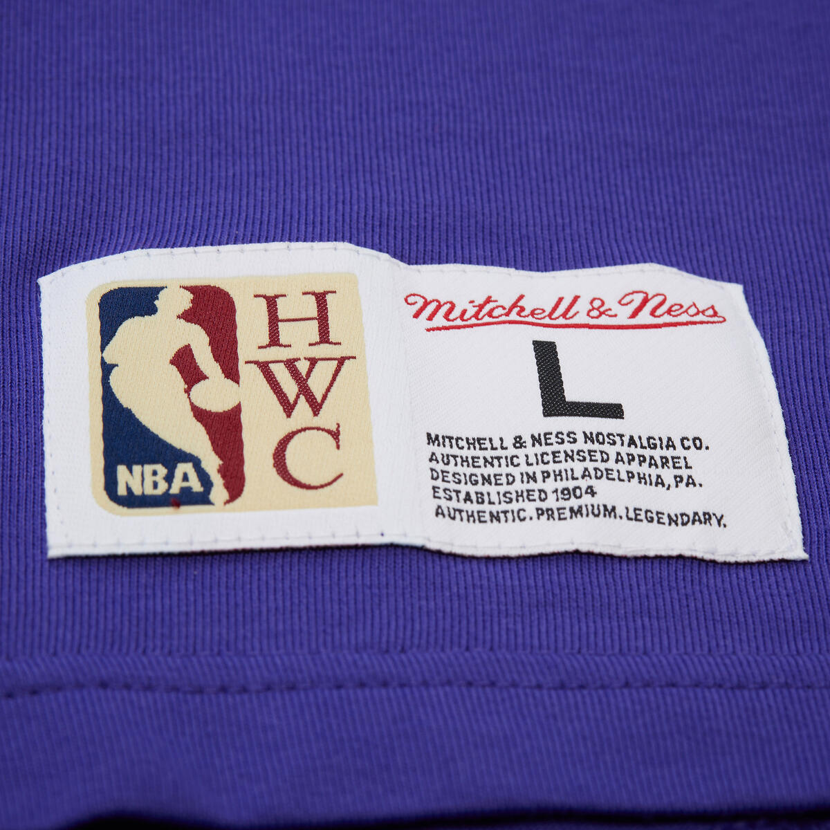 NBA TRAINING DAY PREMIUM SS TEE VINTAGE LOGO SUNS REGAL PURPLE FC9288-PSURGPR - Image 5