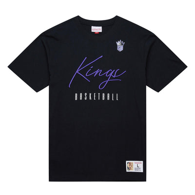 NBA TRAINING DAY PREMIUM SS TEE VINTAGE LOGO KINGS Black FC9288-SKIBLCK - Image 1