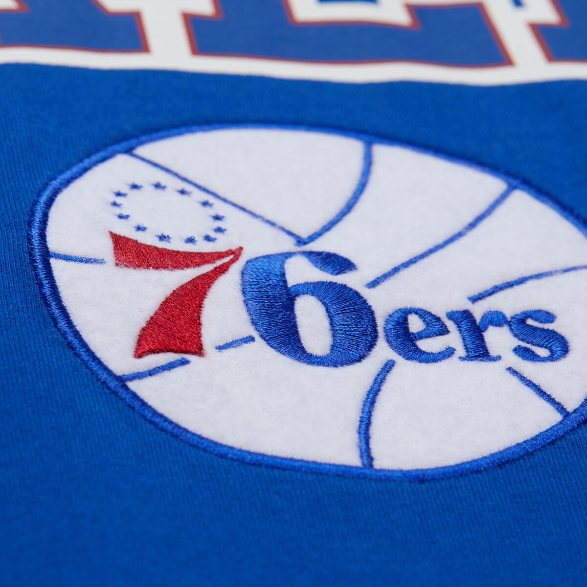 NBA THROW IT BACK SS TEE VINTAGE LOGO 76ERS Royal FC9297-P76ROYA - Image 2
