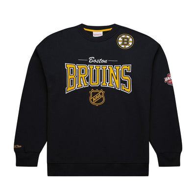 NHL THERE AND BACK 2.0 CREW FLEECE CURRENT LOGO BRUINS Black FC9300-BBNBLCK - Image 1
