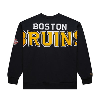 NHL THERE AND BACK 2.0 CREW FLEECE CURRENT LOGO BRUINS Black FC9300-BBNBLCK - Image 2