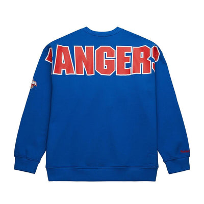 NHL THERE AND BACK 2.0 CREW FLEECE CURRENT LOGO RANGERS Royal FC9300-NYAROYA - Image 2