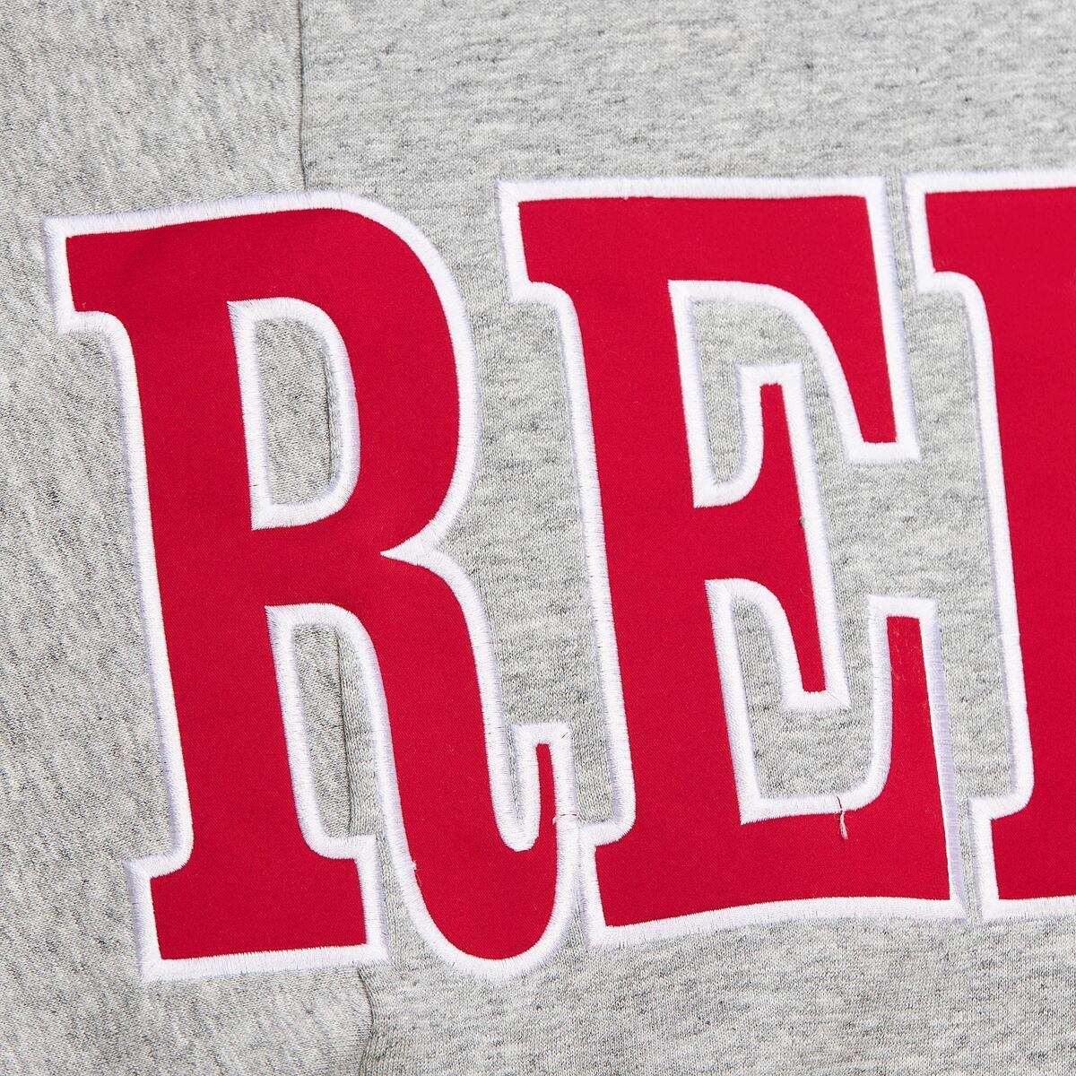 NHL FULL FIELD SATIN FLEECE CREW CURRENT LOGO RED WINGS Grey Heather FC9301-DRWGYHT - Image 3