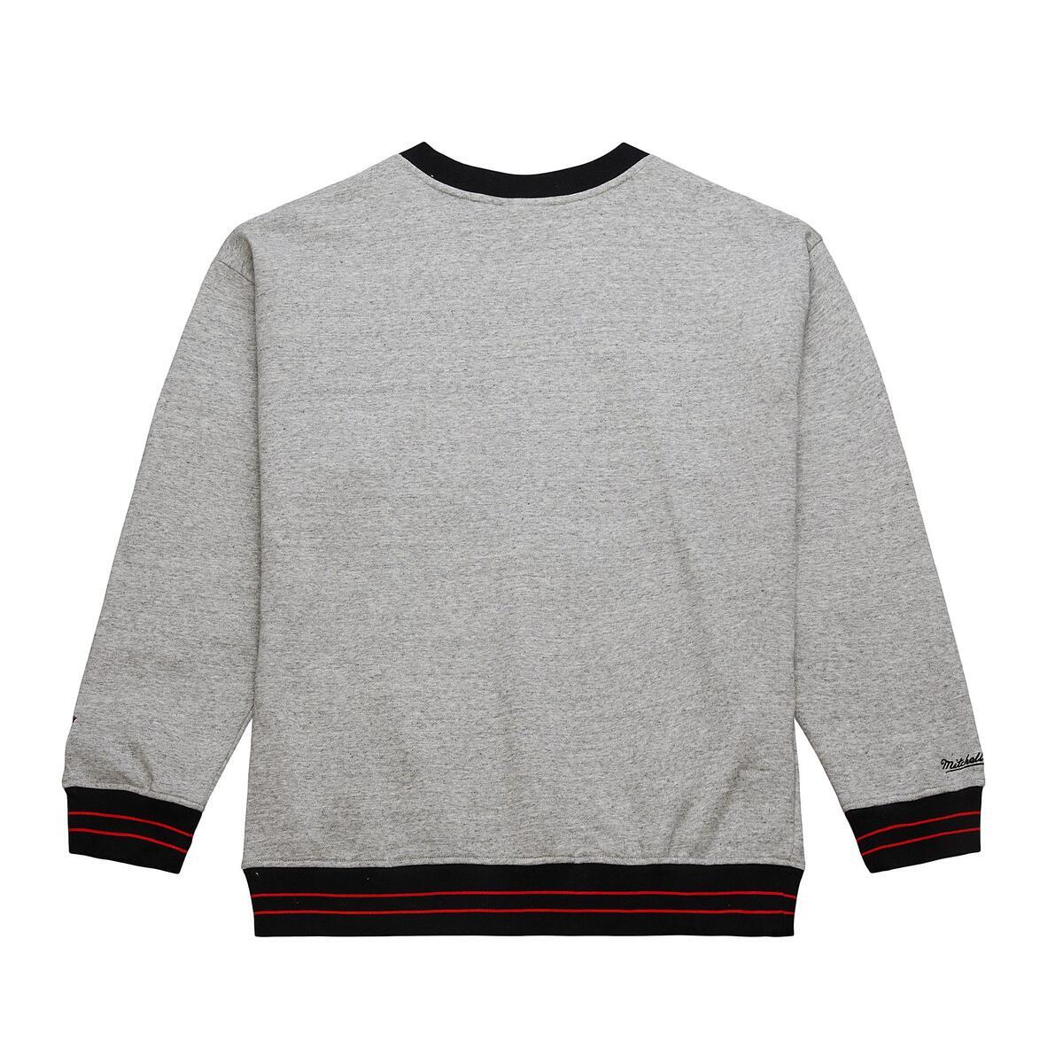 NHL FULL FIELD SATIN FLEECE CREW CURRENT LOGO FLYERS Grey Heather FC9301-PFLGYHT - Image 2