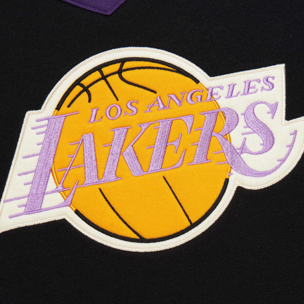 NBA HERITAGE LACE-UP CREW VINTAGE LOGO LAKERS Black FC9654-LALBLCK - Image 3