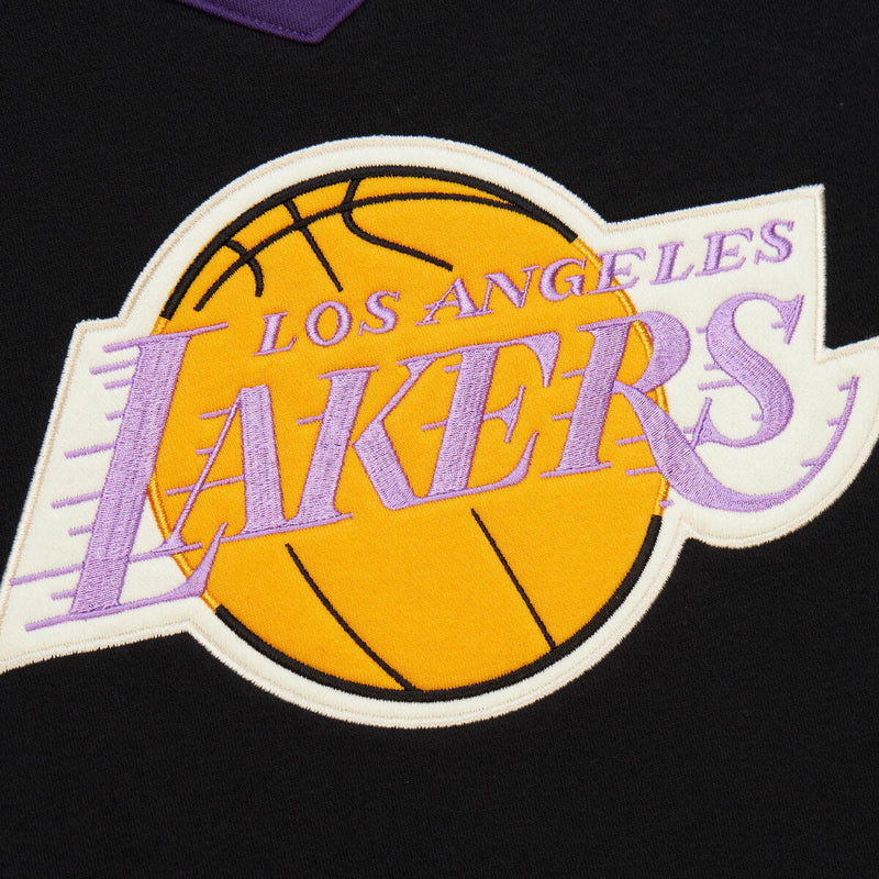 NBA HERITAGE LACE-UP CREW VINTAGE LOGO LAKERS Black FC9654-LALBLCK - Image 3