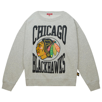 NHL WOMEN'S LOGO LIGHTWEIGHT CREW 3.0 BLACKHAWKS - Image 2