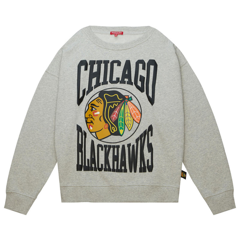 NHL WOMEN'S LOGO LIGHTWEIGHT CREW 3.0 BLACKHAWKS - Image 2