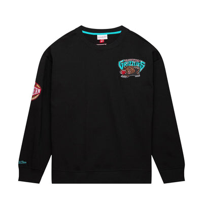 NBA TEAM FIRST SATIN FLEECE CREW GRIZZLIES Black FCPO5931-VGRYYPPPBLCK - Image 1