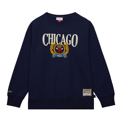 NBA COLLEGIATE CREW FLEECE BULLS Navy FCPO6110-CBUYYPPPNAVY - Image 1