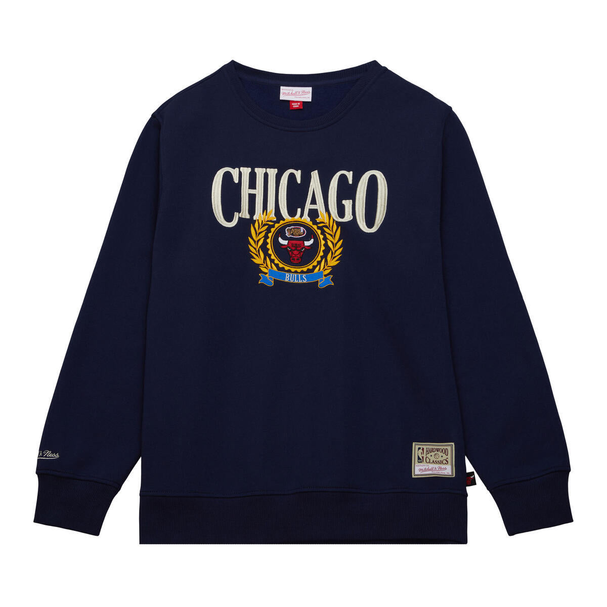 NBA COLLEGIATE CREW FLEECE BULLS Navy FCPO6110-CBUYYPPPNAVY - Image 1