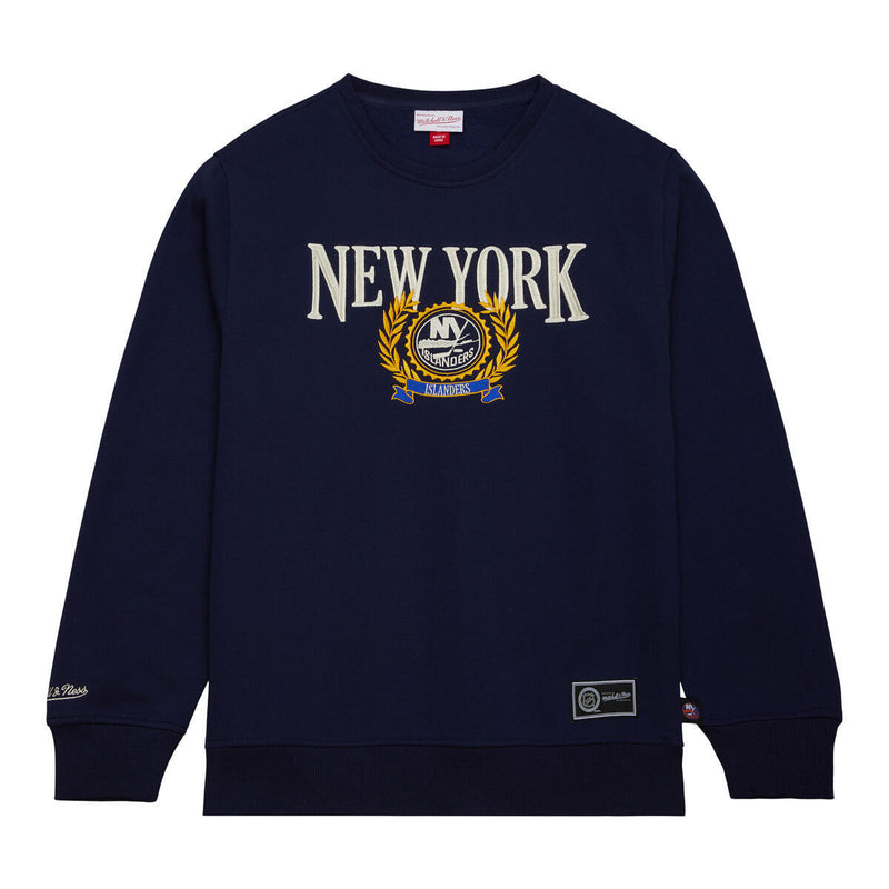 NHL COLLEGIATE CREW FLEECE ISLANDERS Navy FCPO6110-NYIYYPPPNAVY - Image 1
