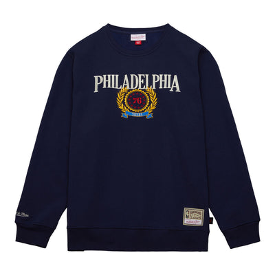 NBA COLLEGIATE CREW FLEECE 76ERS - Navy - Image 1