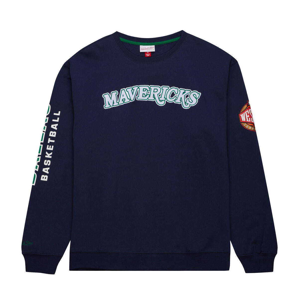 NBA THERE AND BACK FLEECE CREW MAVERICKS Navy FCPO6338-DMAYYPPPNAVY - Image 1