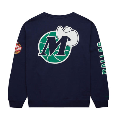 NBA THERE AND BACK FLEECE CREW MAVERICKS Navy FCPO6338-DMAYYPPPNAVY - Image 2