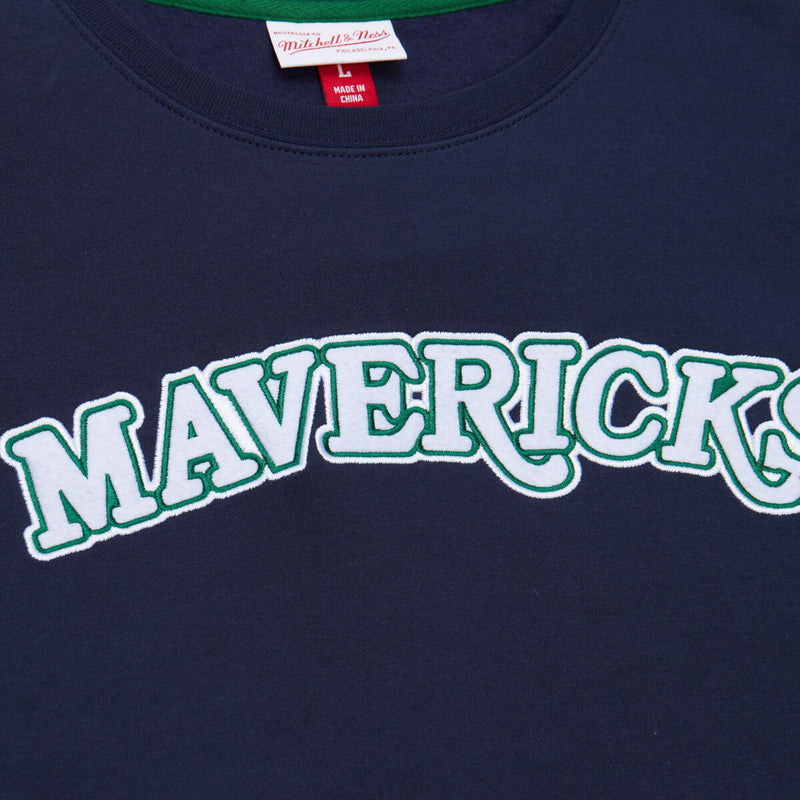 NBA THERE AND BACK FLEECE CREW MAVERICKS Navy FCPO6338-DMAYYPPPNAVY - Image 3