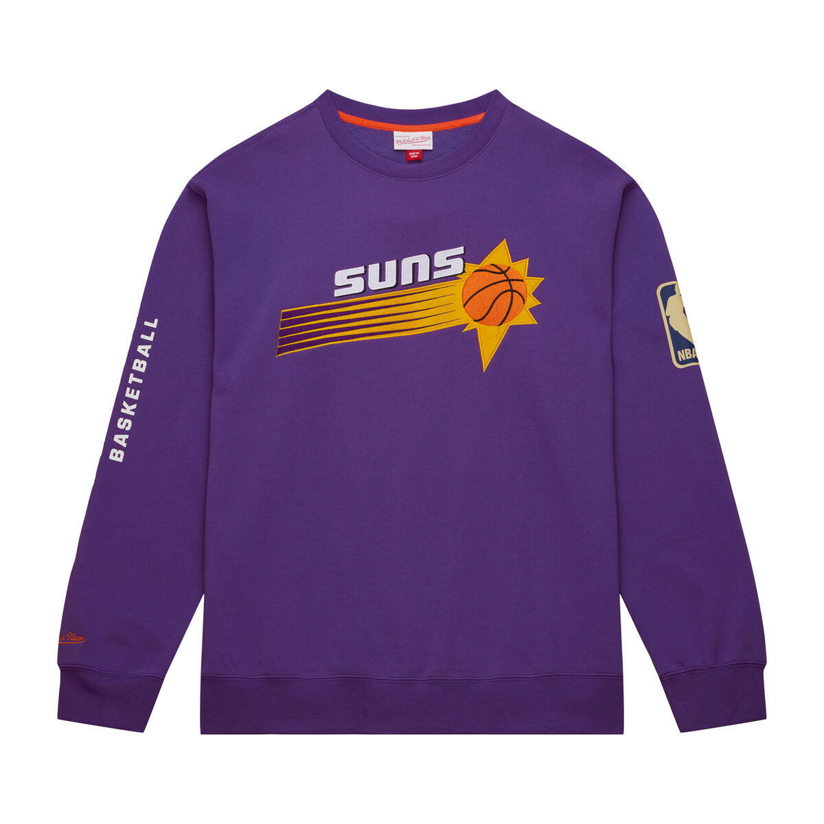 NBA THERE AND BACK FLEECE CREW SUNS Purple FCPO6338-PSUYYPPPPURP - Image 1