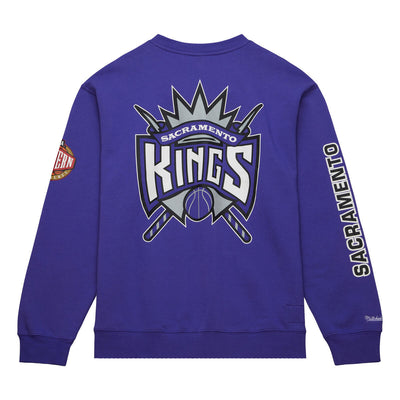 NBA THERE AND BACK FLEECE CREW KINGS Purple FCPO6338-SKIYYPPPPURP - Image 2
