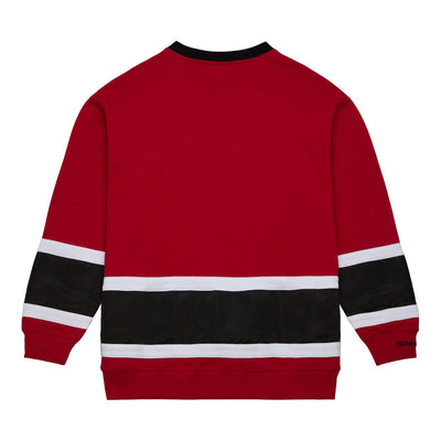 NHL SATIN INSERT FLEECE CREW BLACKHAWKS Scarlet FCPO6541-CBHYYPPPSCAR - Image 2