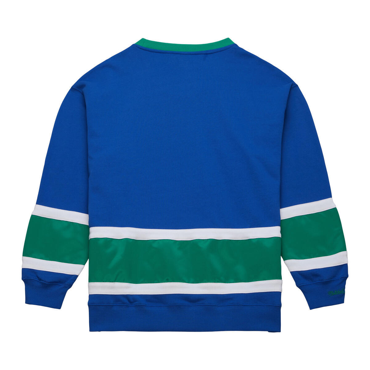 NHL SATIN INSERT FLEECE CREW WHALERS - Royal - Image 2