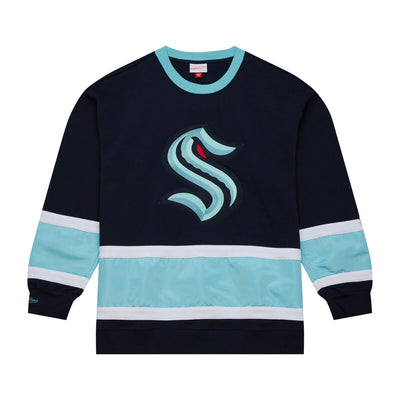 NHL SATIN INSERT FLEECE CREW CL KRAKEN Navy FCPO6567-SKRYYPPPNAVY - Image 1