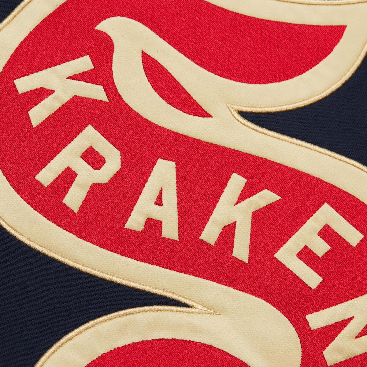 NHL SATIN INSERT FLEECE CREW CURRENT LOGO KRAKEN - Navy-Light Blue - Image 3