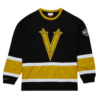 NHL SATIN INSERT FLEECE CREW CURRENT LOGO KNIGHTS Black-Gold FCPO6567-VGKYYPPPBKGD - Image 1