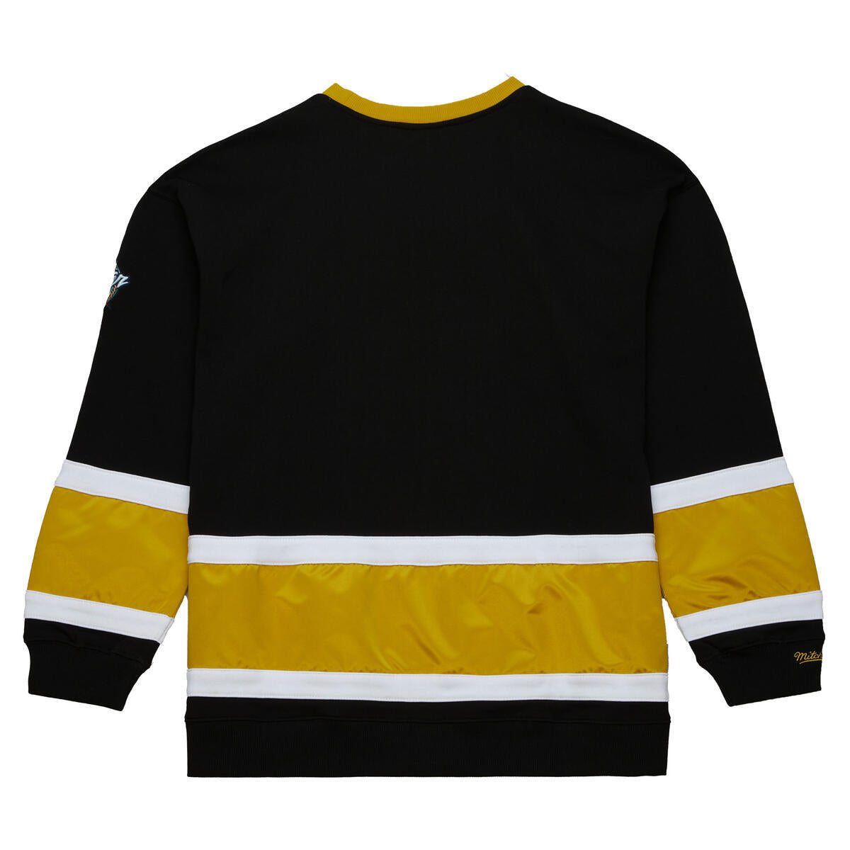 NHL SATIN INSERT FLEECE CREW CURRENT LOGO KNIGHTS Black-Gold FCPO6567-VGKYYPPPBKGD - Image 2