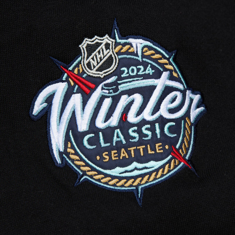 NHL SATIN INSERT FLEECE CREW CURRENT LOGO KNIGHTS Black-Gold FCPO6567-VGKYYPPPBKGD - Image 5