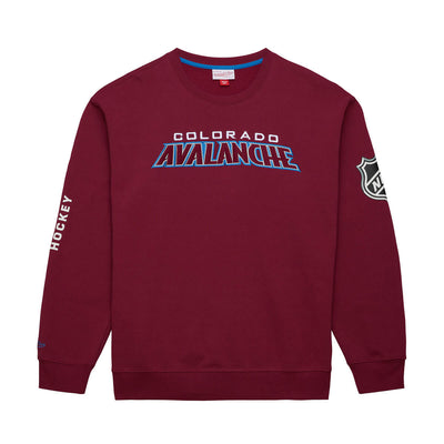 NHL THERE AND BACK FLEECE CREW CURRENT LOGO AVALANCHE Maroon FCPO6577-CAVYYPPPMARO - Image 1